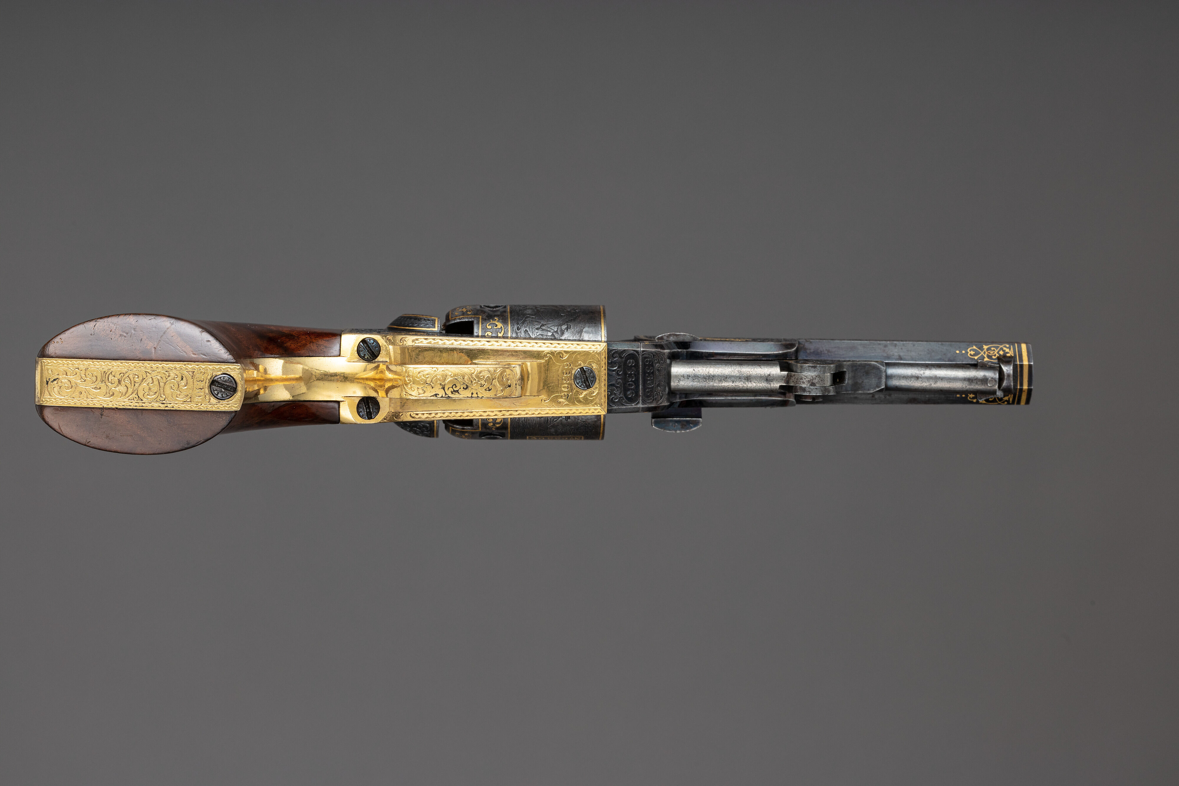 Samuel Colt - Gold-inlaid Colt Model 1849 Pocket Revolver (serial