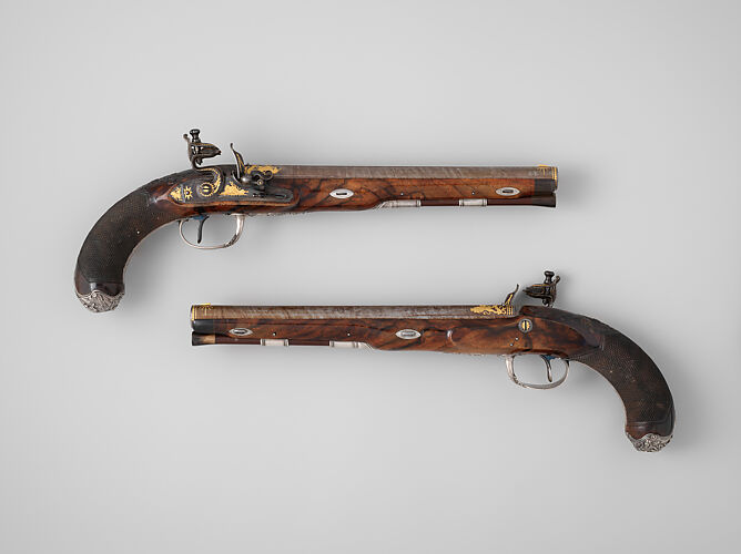 Pair of Flintlock Pistols of the Prince of Wales, later George IV (1762–1830), with Case and Accessories