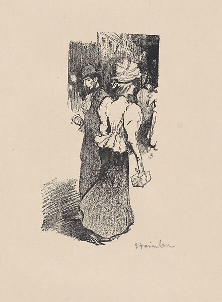 Dans la Vie (Proof for Book Illustration), Théophile-Alexandre Steinlen (French (born Switzerland), Lausanne 1859–1923 Paris), Photomechanical print 