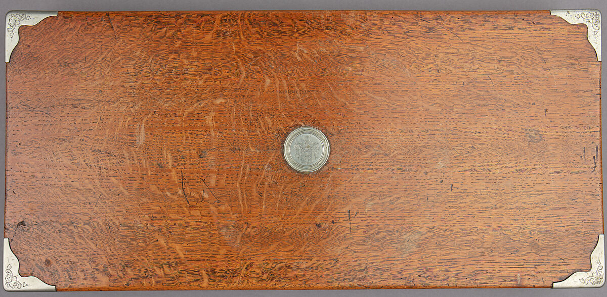 Five Shot Double-Action Percussion Revolver with Shoulder Stock, Case, and Accessories, Steel, wood (oak), silver, gold, copper alloy, textile, lead, German