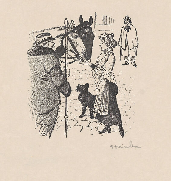 Dans la Vie (Proof for Book Illustration), Théophile-Alexandre Steinlen (French (born Switzerland), Lausanne 1859–1923 Paris), Photomechanical print 