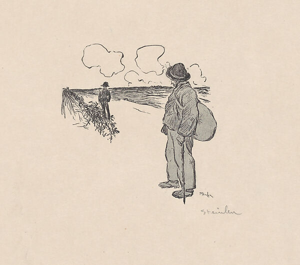 Dans la Vie (Proof for Book Illustration), Théophile-Alexandre Steinlen (French (born Switzerland), Lausanne 1859–1923 Paris), Photomechanical print 