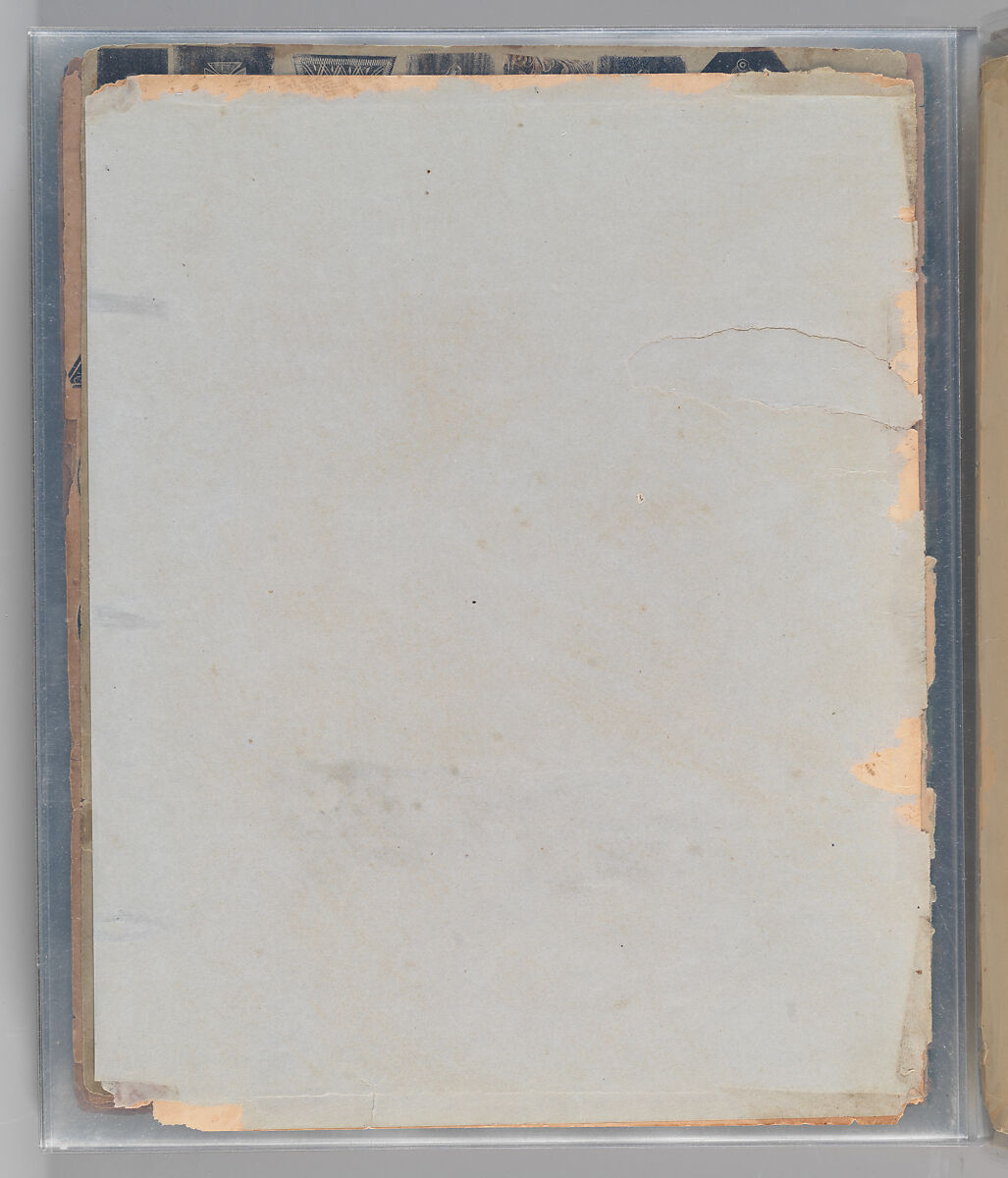 Workbook Recording the Engraved Firearms Ornament of Louis D. Nimschke (1832–1904), Louis Daniel Nimschke (American, born Ebersdorf, Reuss Schleiz, Germany July 14, 1832–April 9, 1904 Brooklyn, New York), Ink on paper, leather binding, American, New York