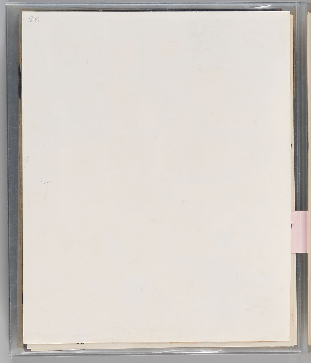 Workbook Recording the Engraved Firearms Ornament of Louis D. Nimschke (1832–1904), Louis Daniel Nimschke (American, born Ebersdorf, Reuss Schleiz, Germany July 14, 1832–April 9, 1904 Brooklyn, New York), Ink on paper, leather binding, American, New York