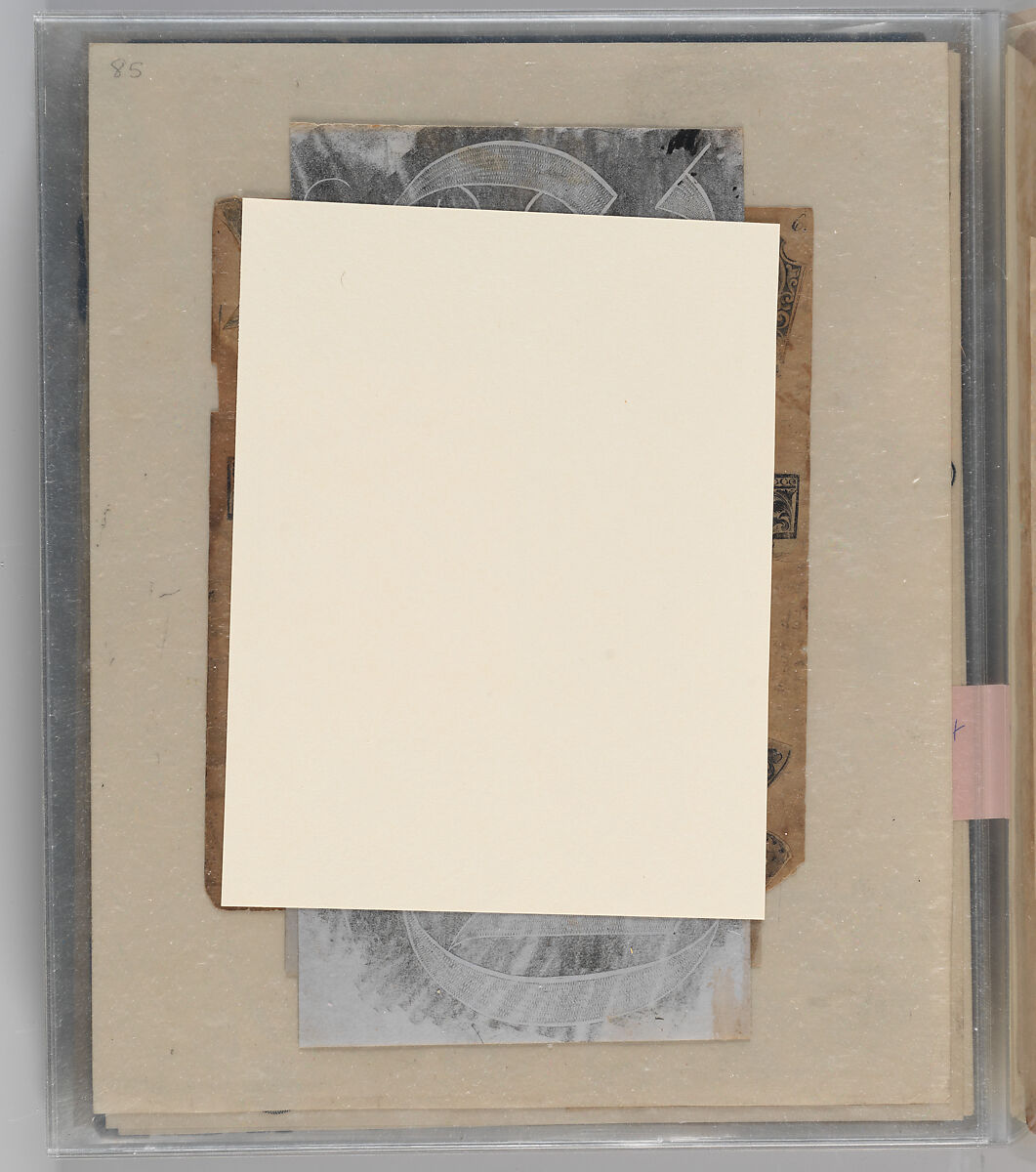 Workbook Recording the Engraved Firearms Ornament of Louis D. Nimschke (1832–1904), Louis Daniel Nimschke (American, born Ebersdorf, Reuss Schleiz, Germany July 14, 1832–April 9, 1904 Brooklyn, New York), Ink on paper, leather binding, American, New York