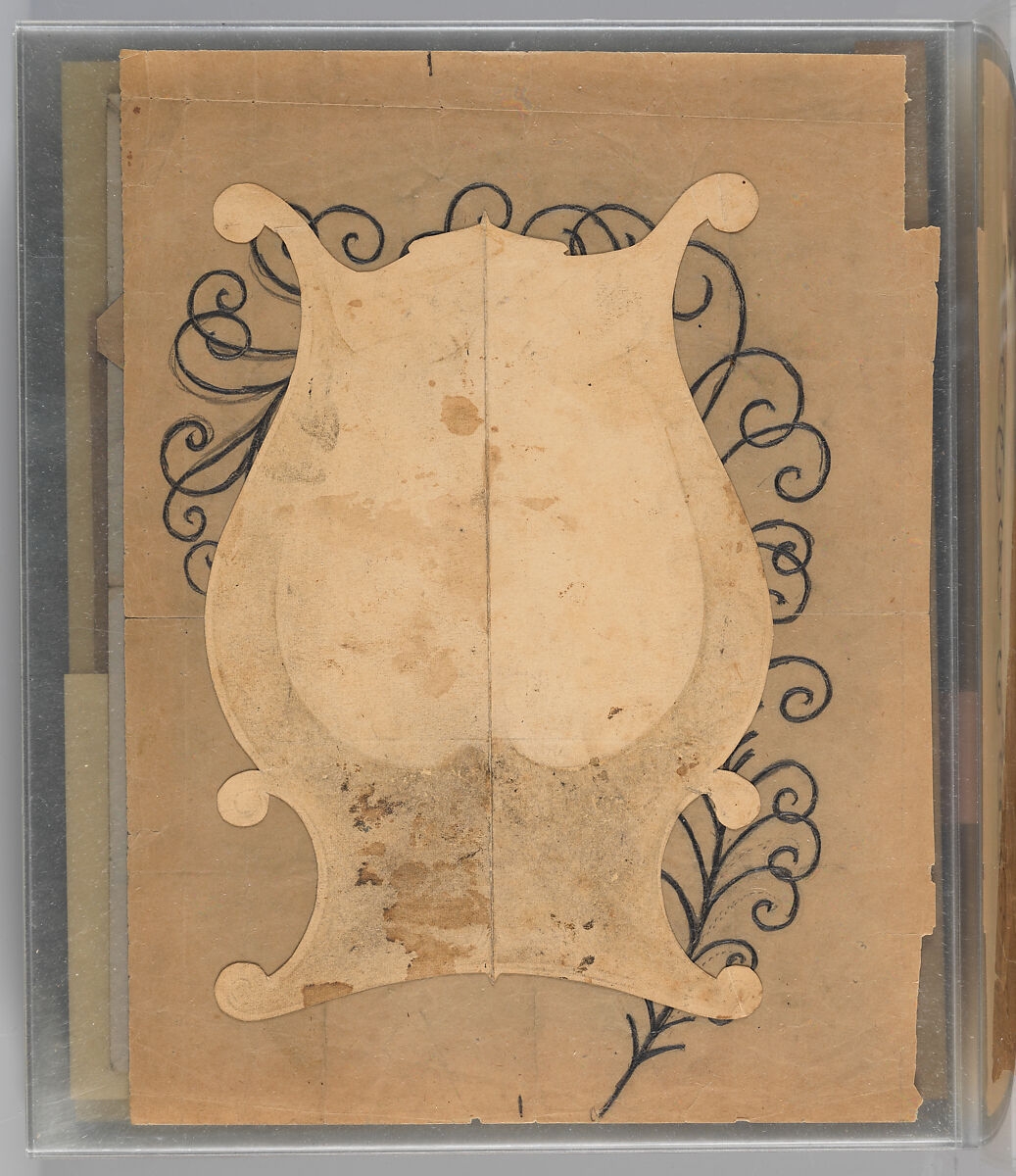 Workbook Recording the Engraved Firearms Ornament of Louis D. Nimschke (1832–1904), Louis Daniel Nimschke (American, born Ebersdorf, Reuss Schleiz, Germany July 14, 1832–April 9, 1904 Brooklyn, New York), Ink on paper, leather binding, American, New York