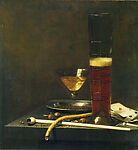 Still Life with a Pipe-lighter, Jan Jansz van de Velde III  Dutch, Oil on canvas
