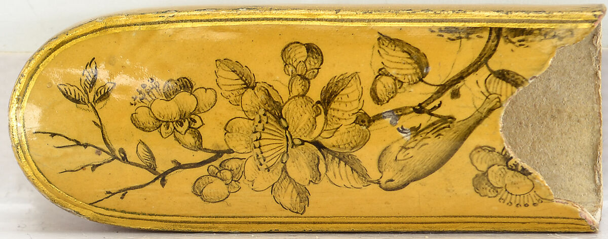 Pen Box and Glass Case, Fathallah Shirazi (Iranian, active 1850s–80s), Lacquer