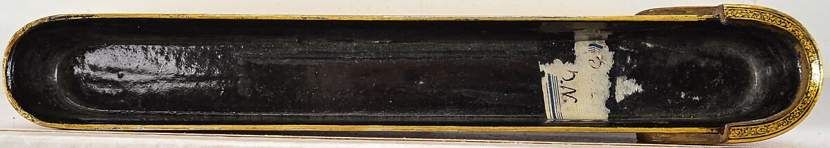 Pen Box and Glass Case, Fathallah Shirazi (Iranian, active 1850s–80s), Lacquer