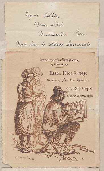 Imprimerie Artistique Eugène Delâtre, Théophile-Alexandre Steinlen (French (born Switzerland), Lausanne 1859–1923 Paris), Etching and drypoint 