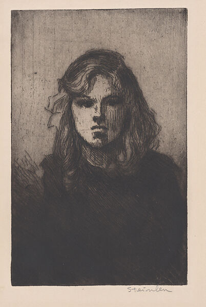 Colette de Face, Théophile-Alexandre Steinlen (French (born Switzerland), Lausanne 1859–1923 Paris), Drypoint, first state 