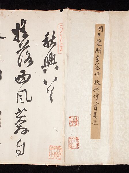 Eight Poems on Autumn Moods, Wang Duo (Chinese, 1592–1652), Handscroll; ink on paper, China