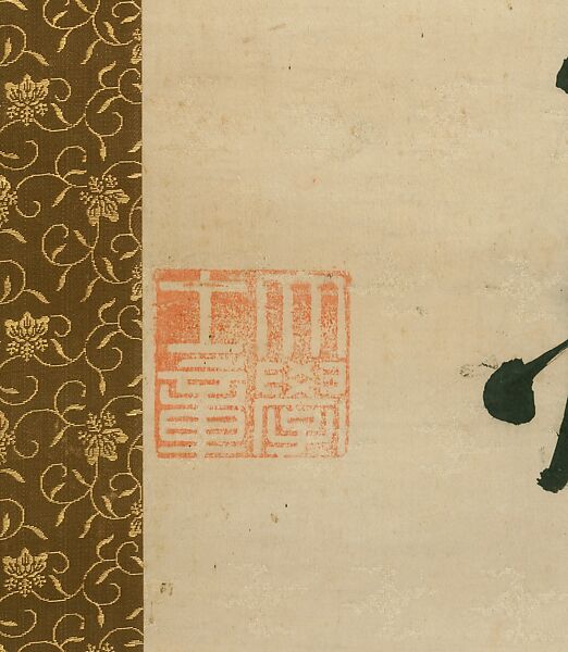 Poem on a River Sojourn, Wang Duo (Chinese, 1592–1652), Hanging scroll; ink on silk, China