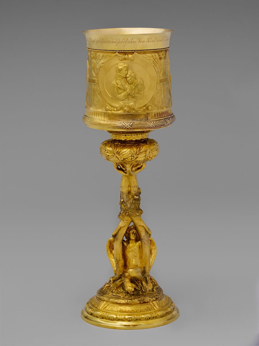 Standing Cup, Designed by Karl Theodore Bitter (American (born Austria), Vienna 1867–1915 New York), Gold, American 