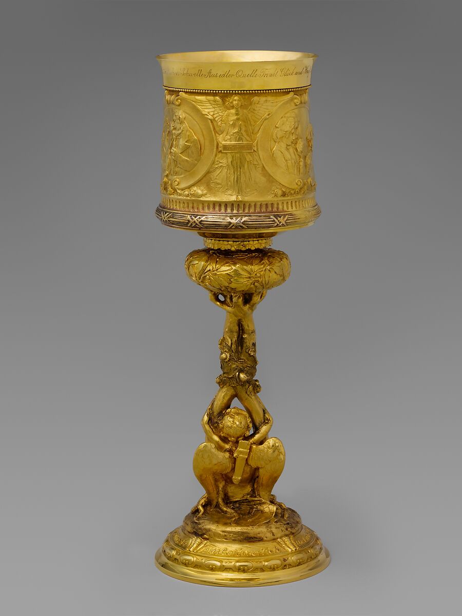 Standing Cup, Designed by Karl Theodore Bitter (American (born Austria), Vienna 1867–1915 New York), Gold, American