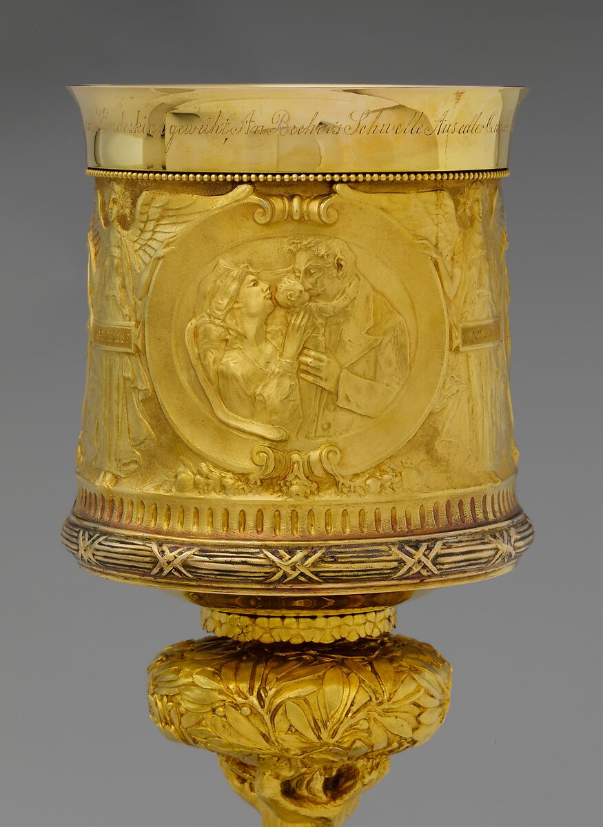 Standing Cup, Designed by Karl Theodore Bitter (American (born Austria), Vienna 1867–1915 New York), Gold, American