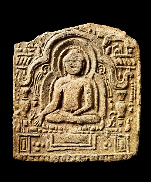 Sealing with Enthroned Buddha Calling the Earth to Witness, Fired clay, Central Myanmar 