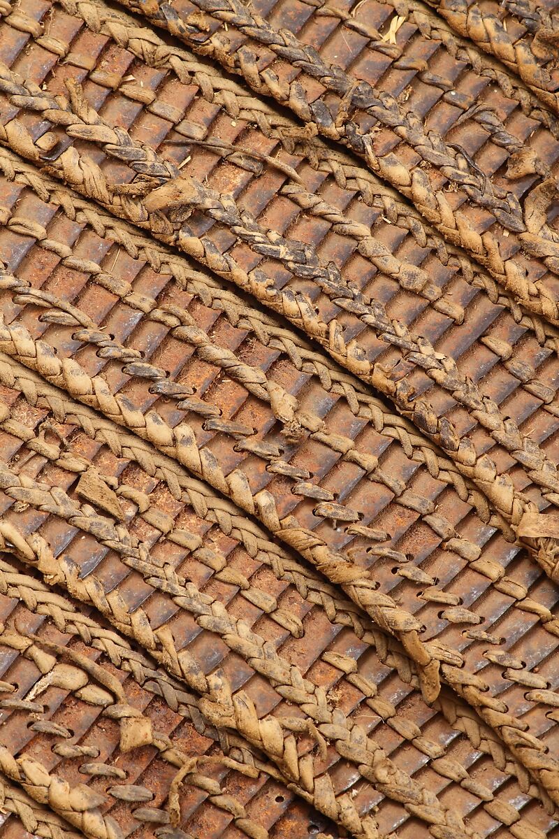 Lamellar Shoulder Defenses, Iron, leather, textile, Tibetan