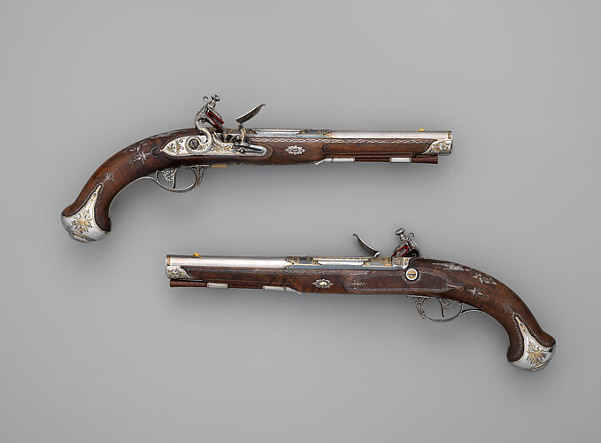 Pair of Flintlock Pistols Made for Grand Duke Constantine Pavlovich of Russia (1779–1831)