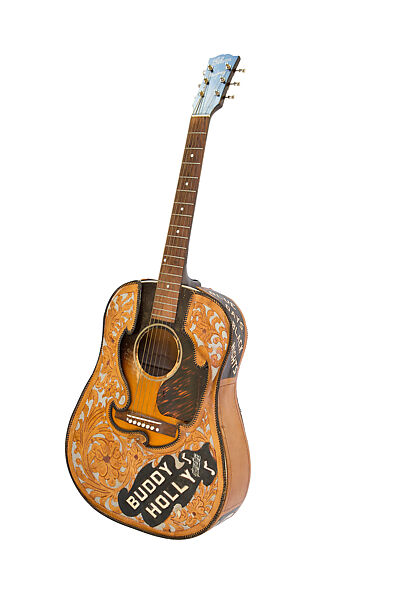 J-45, Gibson (American, founded Kalamazoo, Michigan 1902), Spruce, mahogany, rosewood, metal, celluloid, tooled leather cover 