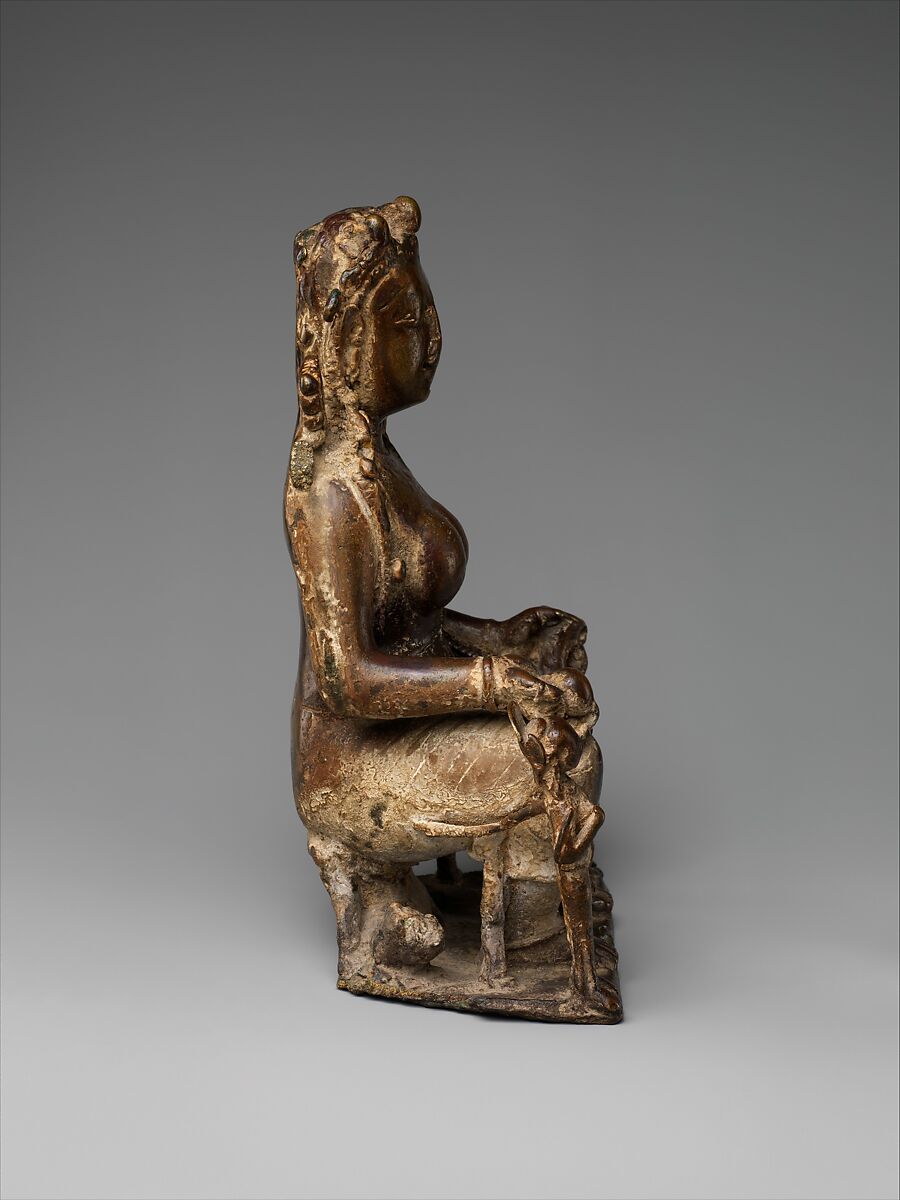 Lakshmi, Goddess of Prosperity, Brass, India (Himachal Pradesh)