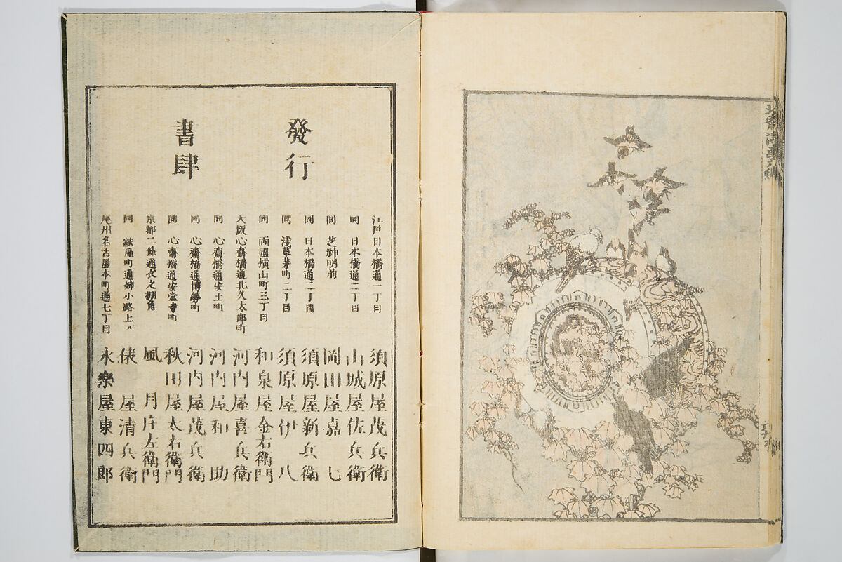 Transmitting the Spirit, Revealing the Form of Things, Volume 6 of Hokusai Sketchbooks (Denshin kaishu: Hokusai manga, gohen), Katsushika Hokusai 葛飾北斎 (Japanese, Tokyo (Edo) 1760–1849 Tokyo (Edo)), Woodblock printed book; ink and color on paper, Japan