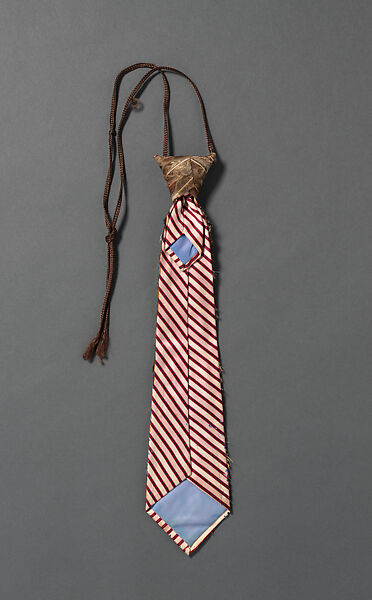 Necktie, SEX (British, 1974–1976), silk, feather (pheasant), synthetic fiber, British