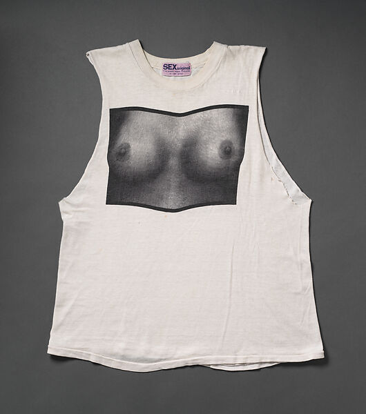 "Tits" T-shirt, Vivienne Westwood (British, 1941–2022), cotton, British 