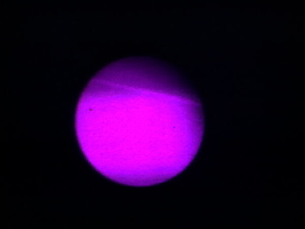 Electronic Moon No. 2, Nam June Paik (American (born Korea), Seoul 1932–2006 Miami, Florida), Digital video, transferred from 16 mm film, color, sound, 4 min., 52 sec. 