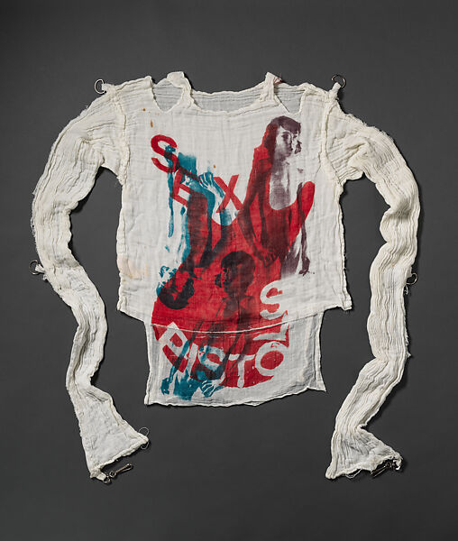 "Sex Pistols" T-shirt, Vivienne Westwood (British, 1941–2022), cotton, metal, British 