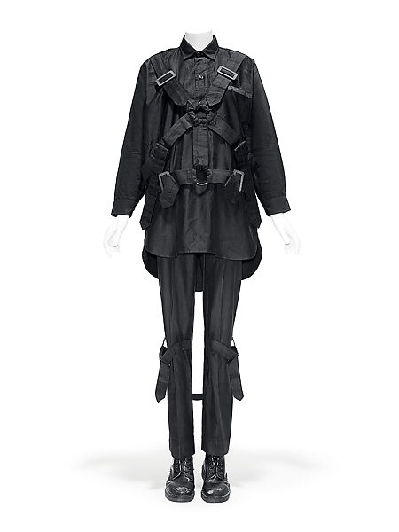 Ensemble, Vivienne Westwood (British, 1941–2022), (a) cotton, metal, rubber, (b) cotton, metal, (c) cotton, metal, (d) cotton, metal, (e) cotton, rubber, British