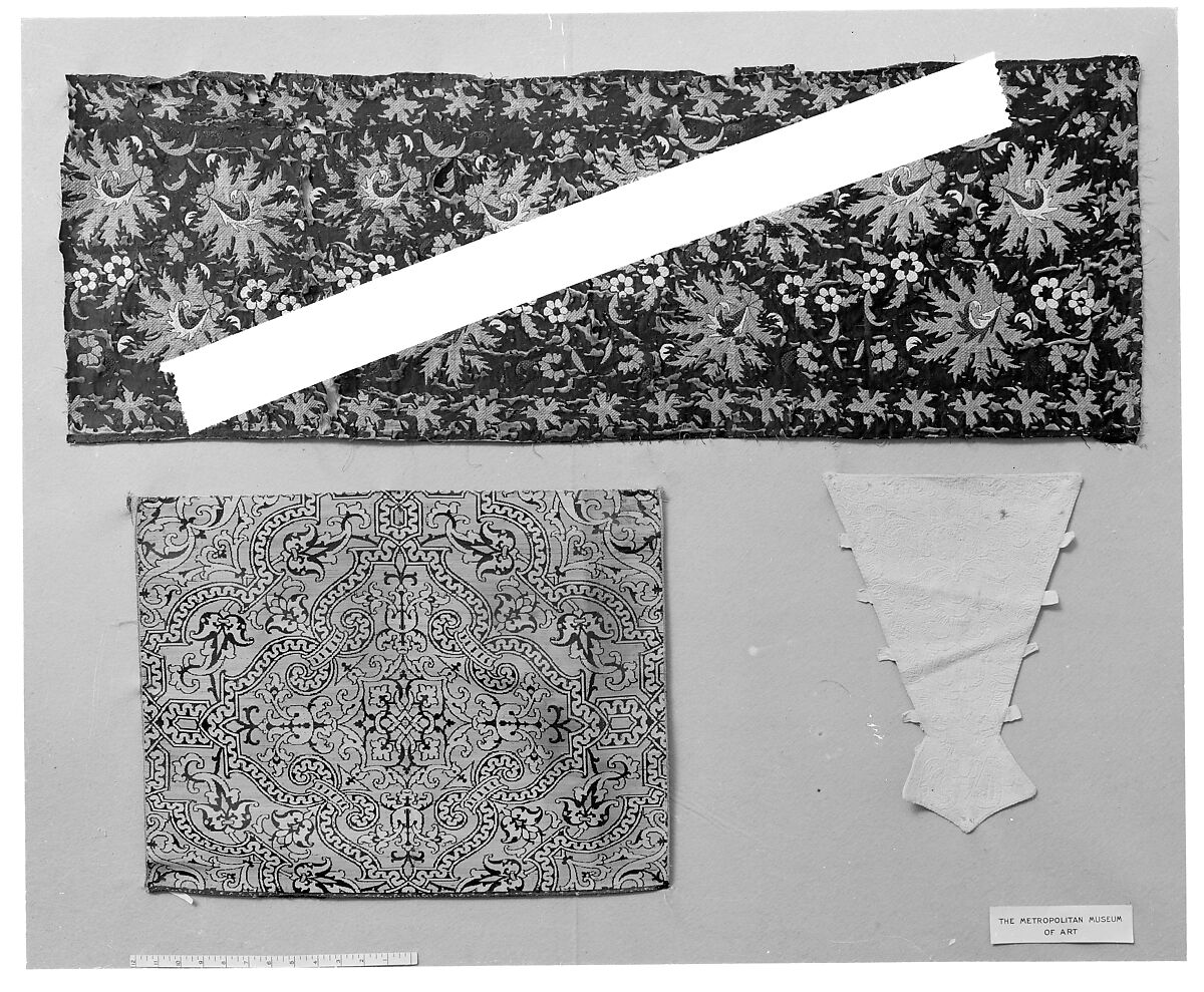 Stomacher, cotton, linen, European