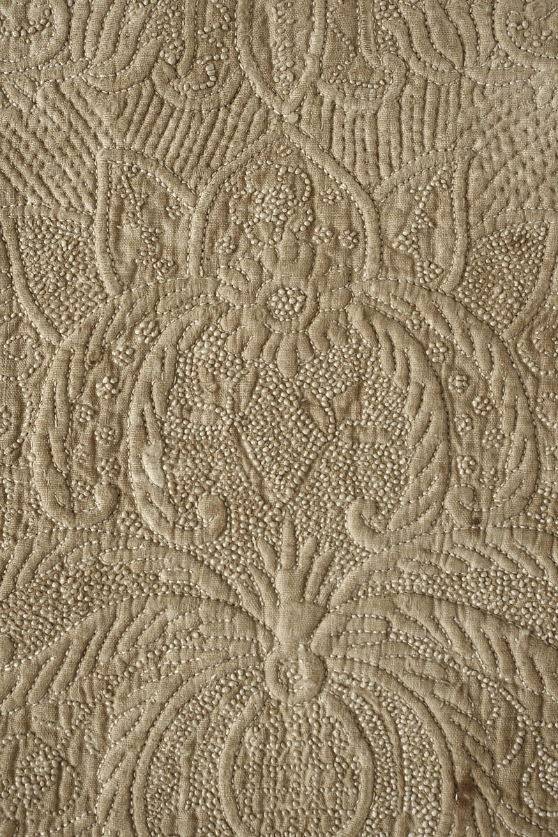 Stomacher, cotton, linen, European