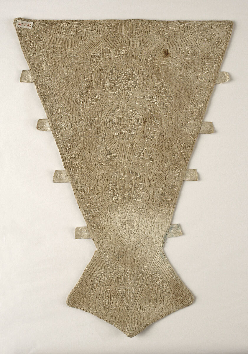 Stomacher, cotton, linen, European 