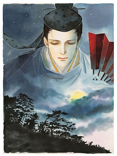 The death of Genji, the empty chapter in Murasaki’s tale, from the manga series The Tale of Genji: Dreams at Dawn (Genji monogatari: Asaki yumemishi)