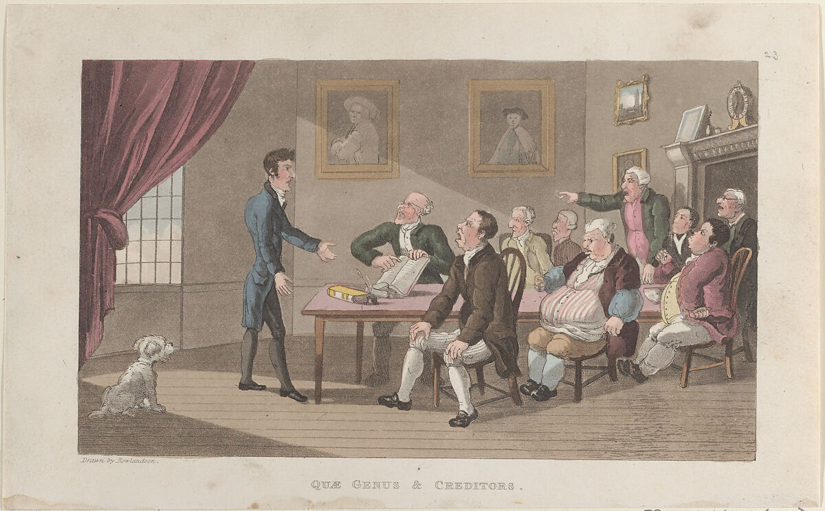 Thomas Rowlandson | Quae Genus & Creditors | The Metropolitan Museum of Art