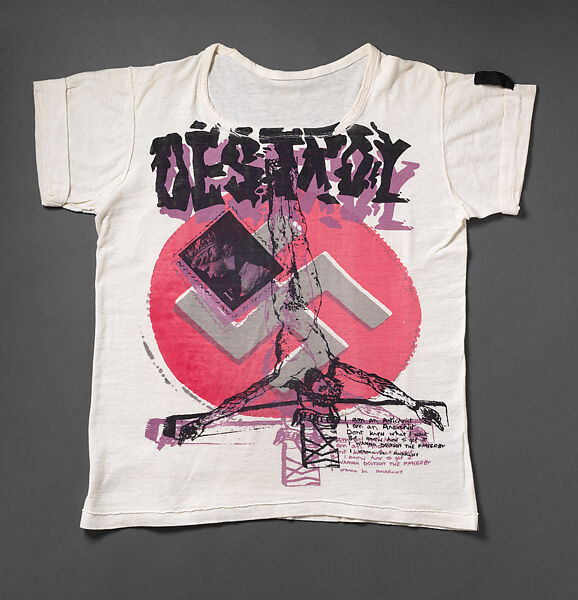 "Destroy" T-shirt, Vivienne Westwood (British, 1941–2022), cotton, British 