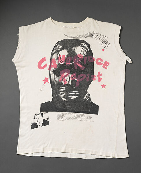 "Cambridge Rapist" T-shirt, Vivienne Westwood (British, 1941–2022), cotton, British 