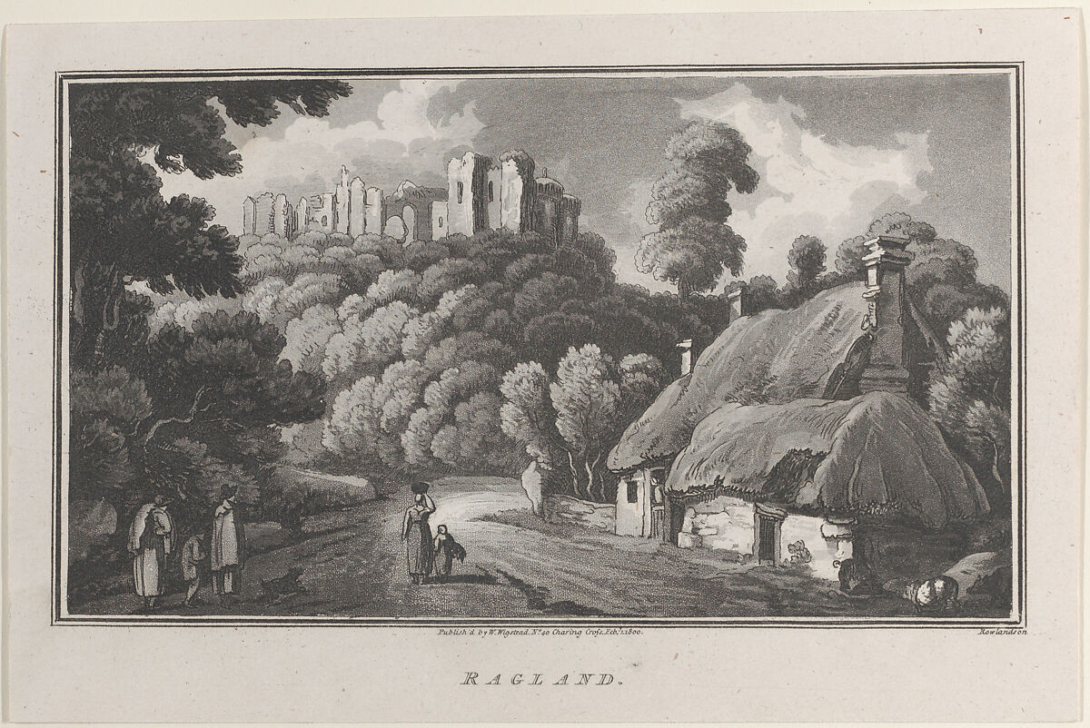 Ragland, from "Remarks on a Tour to North and South Wales, in the year 1797", John Hill (British, ca. 1714–1775), Etching and aquatint 