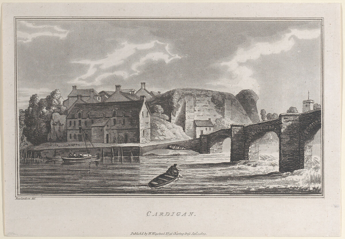 Cardigan, from "Remarks on a Tour to North and South Wales, in the year 1797", John Hill (British, ca. 1714–1775), Etching and aquatint 