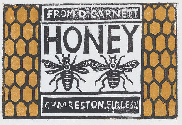 Honey Label for David Garnett at Charleston