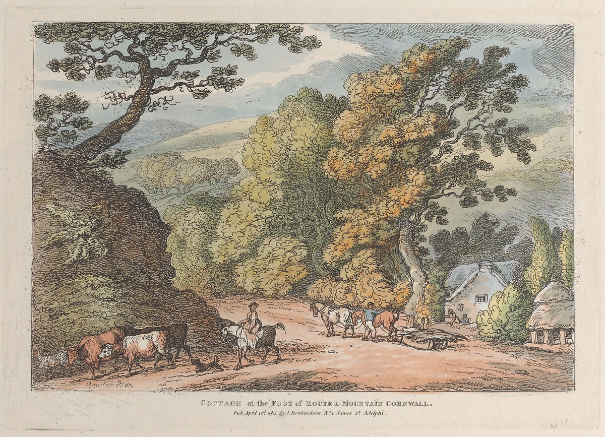 Thomas Rowlandson Cottage at the Foot of Router Mountain Cornwall