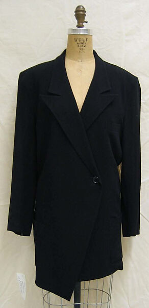 Ensemble, Yohji Yamamoto (Japanese, born Tokyo, 1943), wool, Japanese