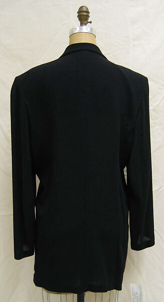 Ensemble, Yohji Yamamoto (Japanese, born Tokyo, 1943), wool, Japanese