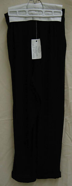 Ensemble, Yohji Yamamoto (Japanese, born Tokyo, 1943), wool, Japanese