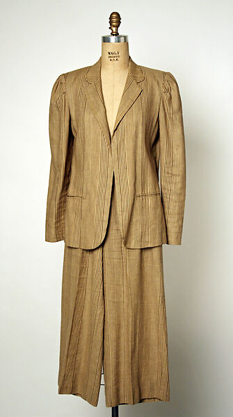 Suit, Perry Ellis Sportswear Inc. (American, founded 1978), linen, wool, American 