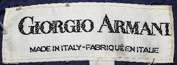 Suit, Giorgio Armani (Italian, founded 1974), wool, Italian