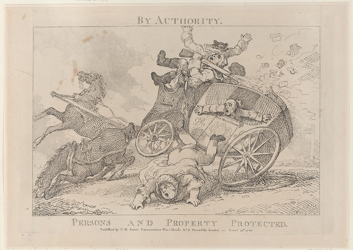 By Authority. Persons and Property Protected, Thomas Rowlandson (British, London 1757–1827 London), Etching 