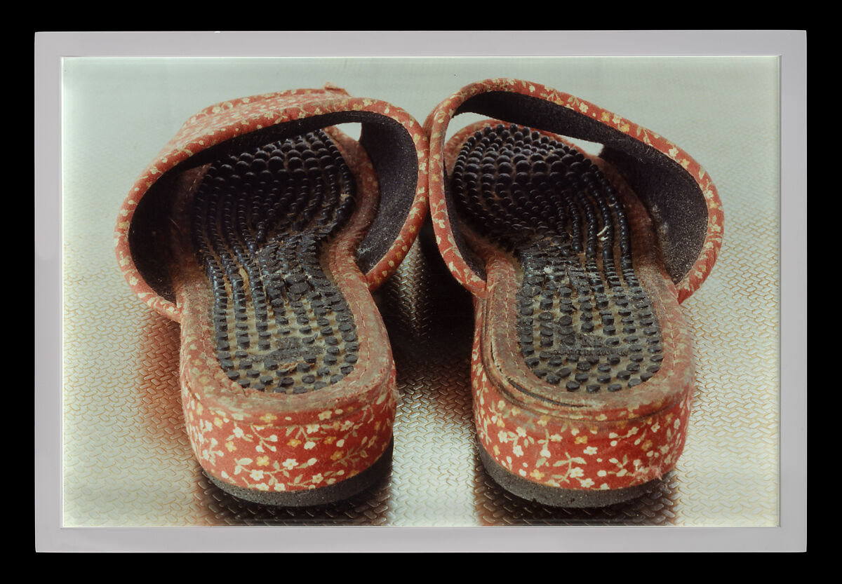 Mother’s #68 [slippers], Ishiuchi Miyako (Japanese, born Gunma, 1947), Chromogenic print 