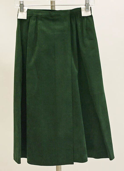 Skirt, Halston (American, Des Moines, Iowa 1932–1990 San Francisco, California), Ultrasuede, American 